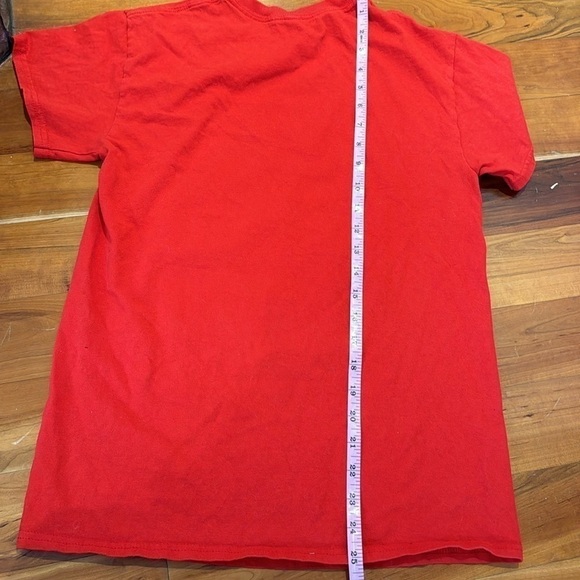 Bob Ross happy little Christmas tee T-shirt casual top trees size small womens S - Picture 5 of 5